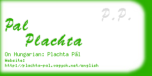 pal plachta business card